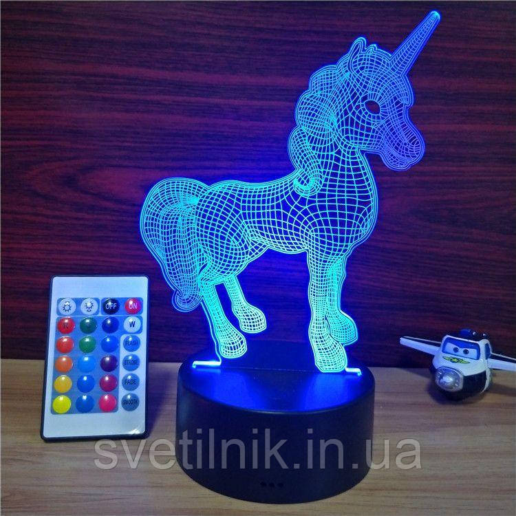 Єдиноріг, Змінне скло для 3D світильника