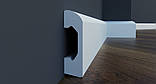 Ударостійкий плінтус LPC-04 Cezar з дюрополімер висотою 50 мм. Польща, фото 2