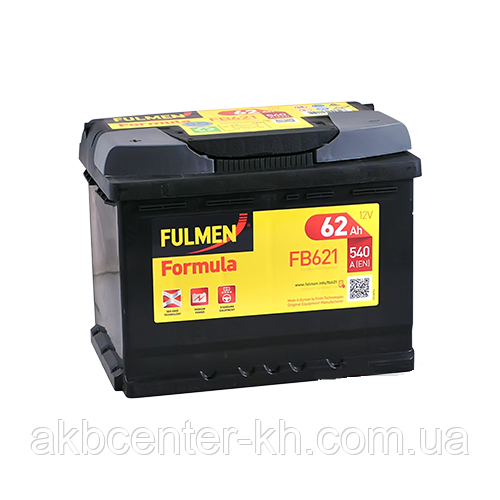 Автомобільний акумулятор FULMEN Formula 6СТ- 62Aз 540A L