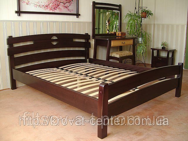 Кровать двуспальная для спальни из массива натурального дерева "Токио" от производителя - фото 6 - id-p8251879