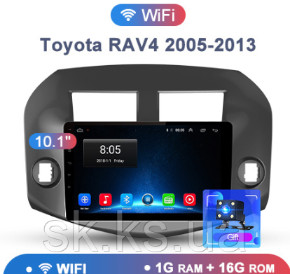 Junsun 4G Android магнітолу для Toyota RAV4 wifi 2005-2012