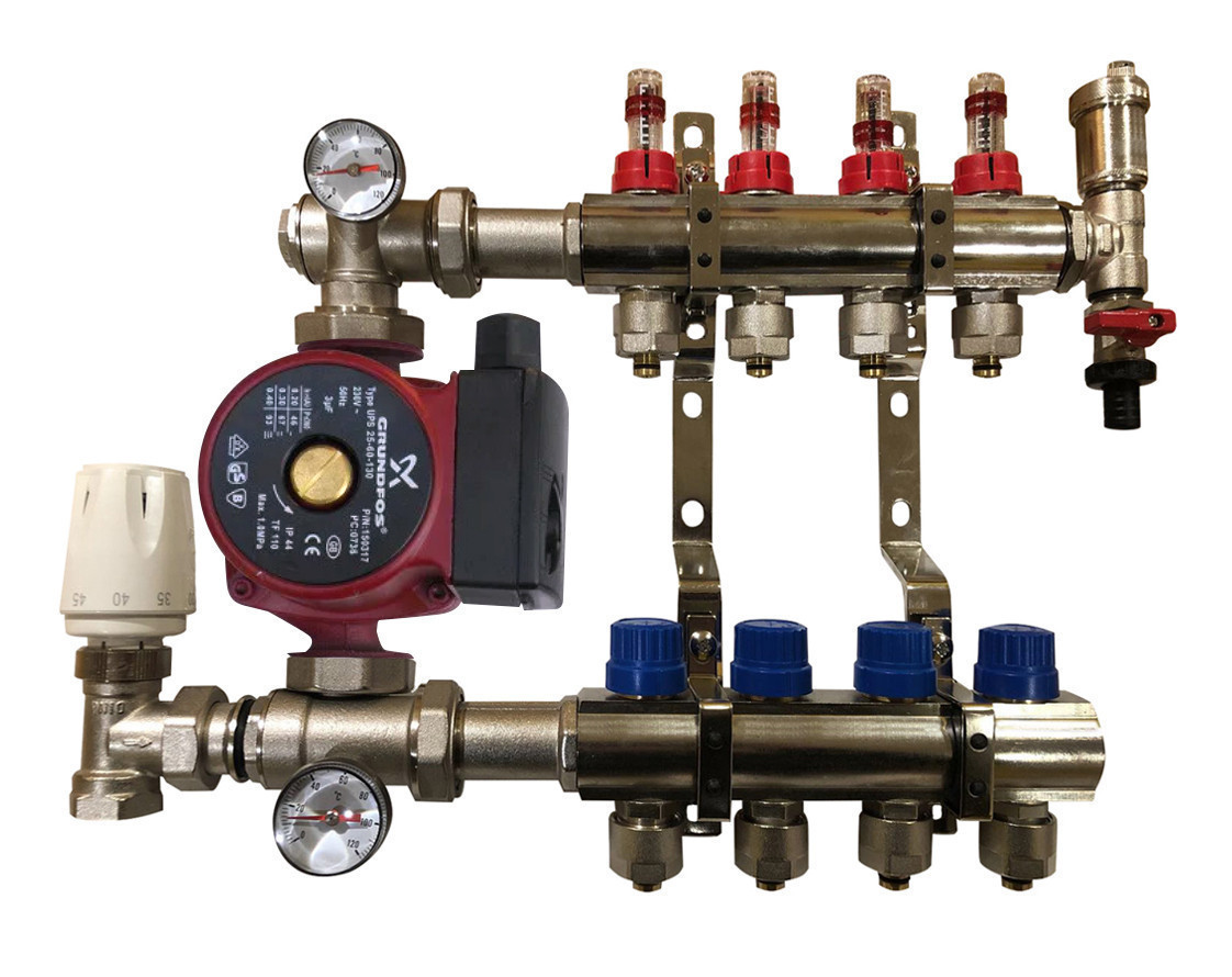 Колектор в зборі з насосом на 7 виходів, фото 1
