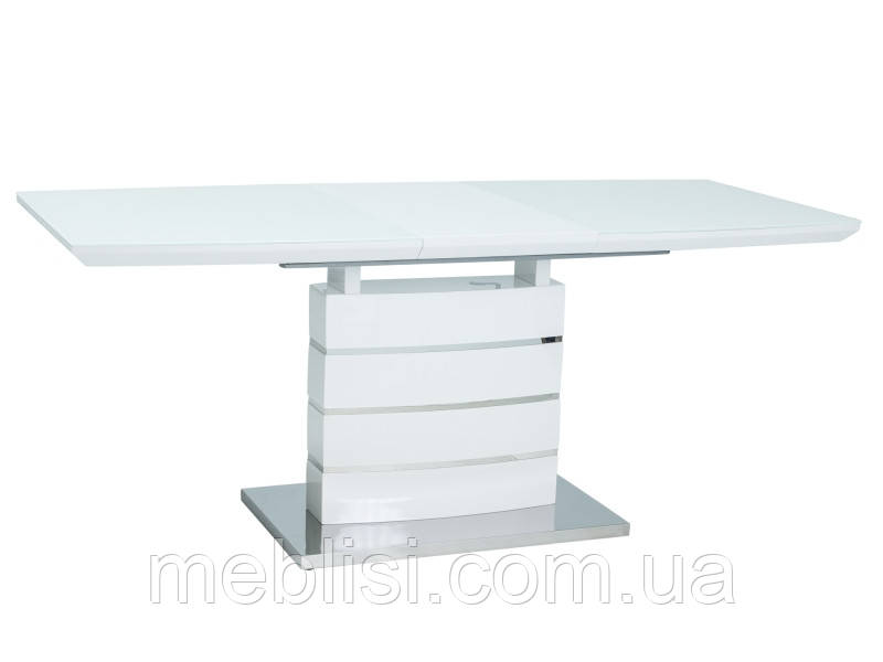 Стіл розкладний LEONARDO білий лак 140(180)X80 (Signal)