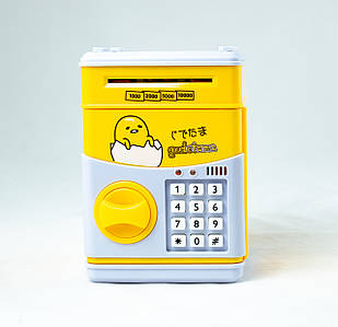 Дитячий сейф-скарбничка Cartoon saving box з кодовим замком gudetama