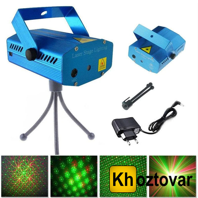 Лазерный мини-проектор Mini Laser Stage Lighting - фото 1 - id-p412805681