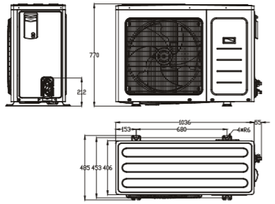 Тепловой насос Axioma energy AXHP-EVIDC-10 (10 кВт) - фото 4 - id-p1133084241