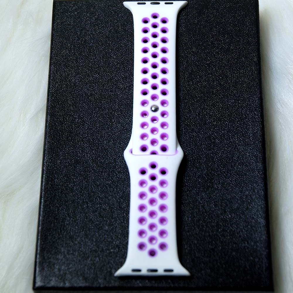 Ремінець Nike Sport для Apple Watch 42mm / 44mm white-pink, фото 1