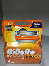 Кассета для бритвы Gillette Fusion Power 4 шт