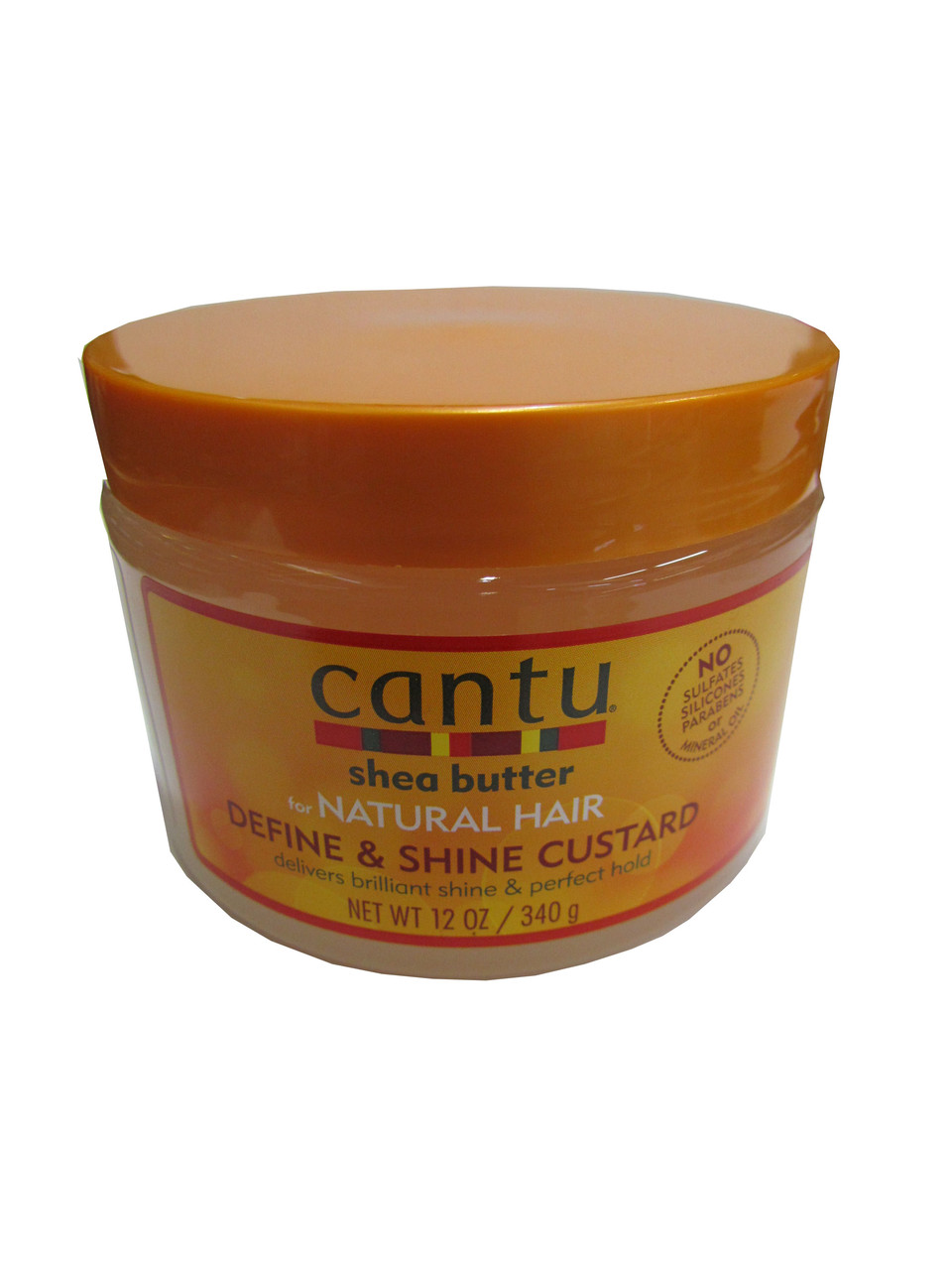Крем Cantu Define & Shine Custard заварний для волосся незмивний без сульфатів і парабенів 340 грамів.