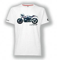 Оригінальна футболка унісекс BMW Motorrad T-shirt Unisex, R nineT Racer, White, артикул 76618392243