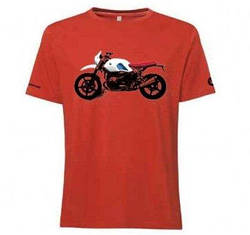 Оригінальна футболка унісекс BMW Motorrad T-shirt Unisex, R nineT Urban GS, Orange, артикул 76618392235