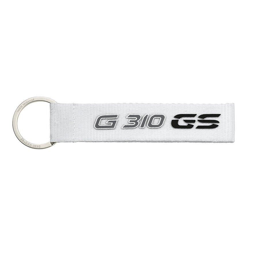 Оригінальний текстильний брелок BMW Motorrad G 310 GS Key Ring, White артикул 76618392158