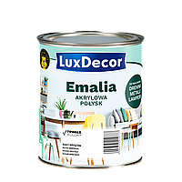 Эмаль Акриловая LuxDecor глянцевая 0,75л Белый кристал (белая)