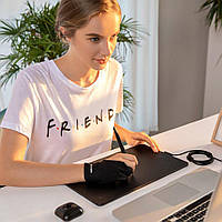 АКЦІЯ СУПЕРКОМПЛЕКТ Графічний планшет  XP-PEN Deco-01 V3 + рукавичка і захисна плівка. Підтримка ANDROID