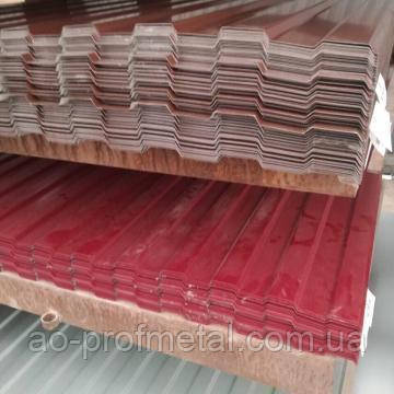 Профнастил глянсовий бордового кольору РАЛ 3005, Профліс глянсовий колір стигла вишня РАЛ 3005.