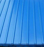 Профнактил синього кольору РАЛ 5005, Профліс синього кольору, Металопрофіль синього кольору 5005., фото 5