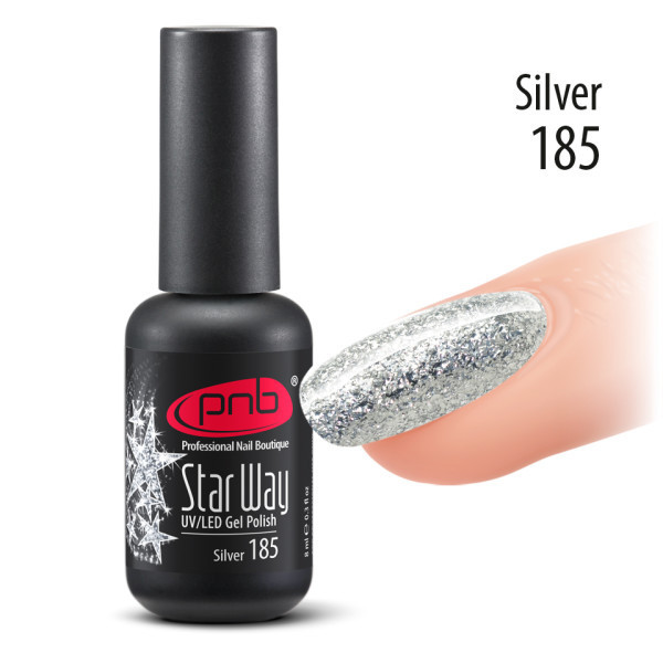 Гель-лак PNB Star Way Silver 8 мл.