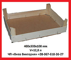 Ящик дерев'яний цитрусовий 400х300х100 мм, V = 12,0 л