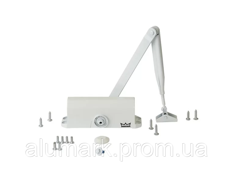 Дотягувач Dorma TS-77 EN4, з тягою ,Білий, фото 2