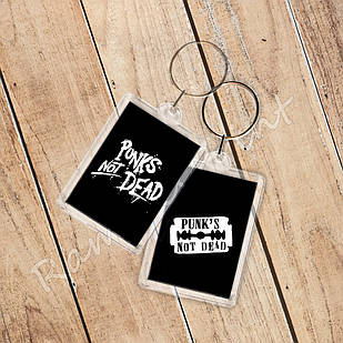 Брелок Punks not dead 007