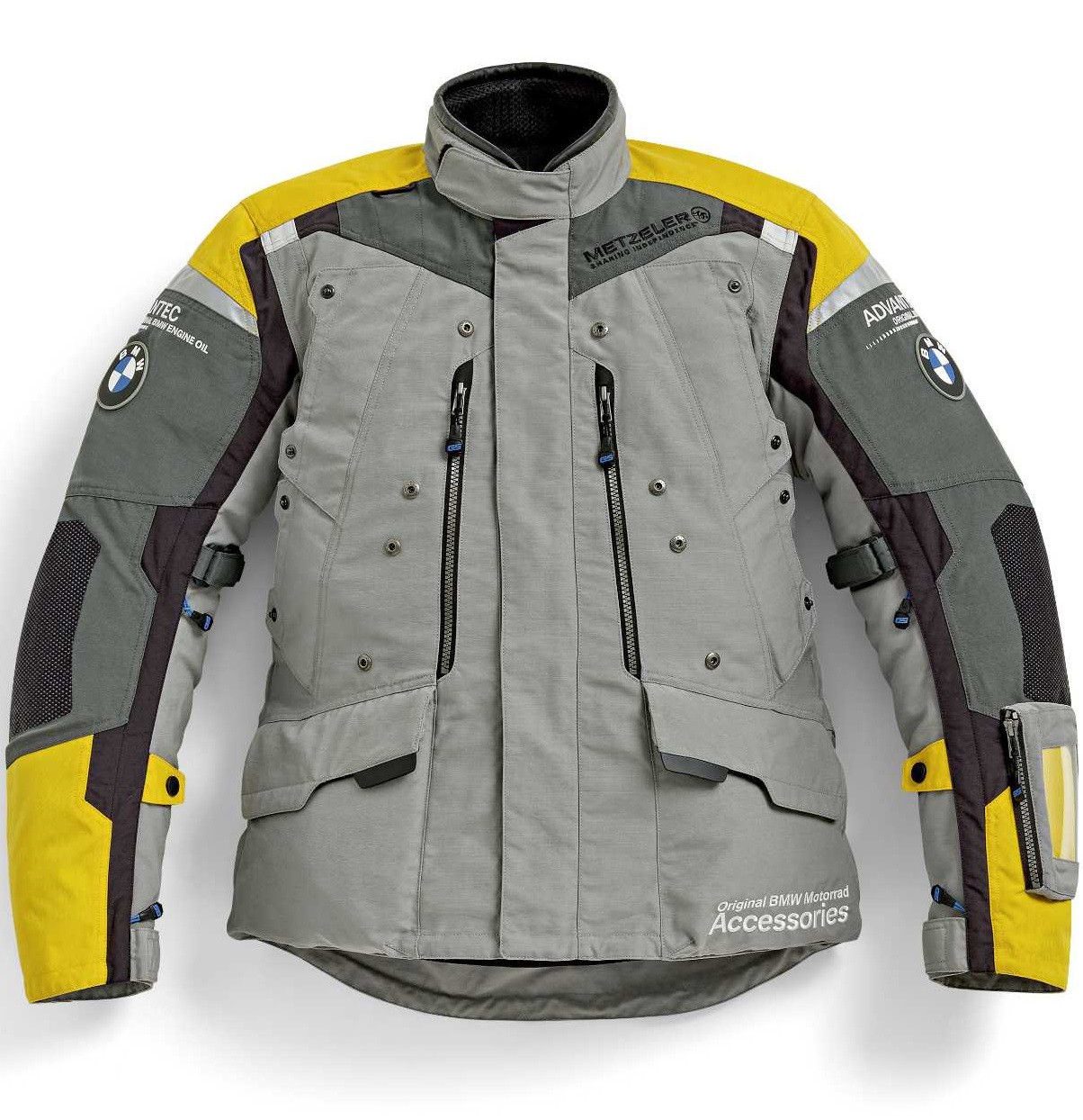 Оригінальна чоловіча мотокуртка BMW Motorrad Jacket Rallye Competition, Men, Grey-Yellow, артикул 76111540151