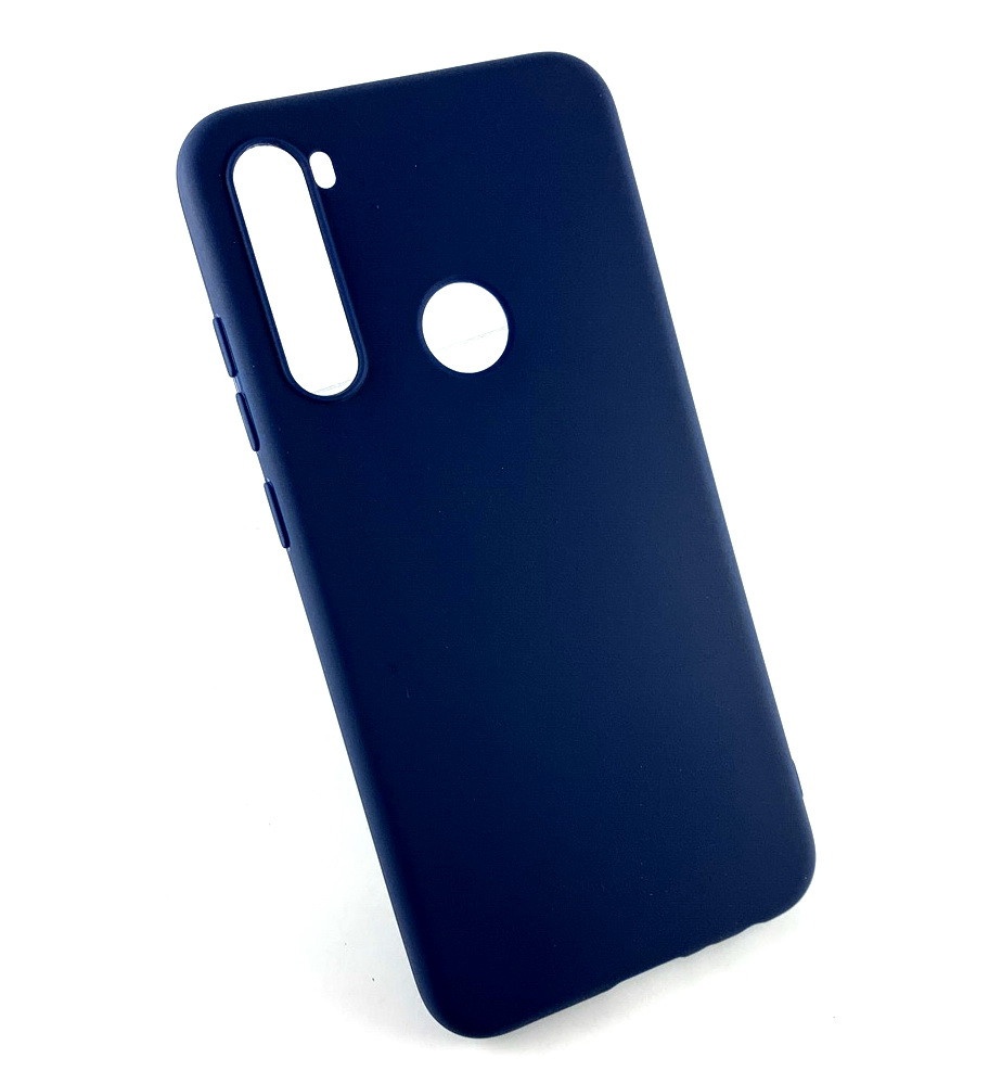 Чохол для Xiaomi Redmi Note 8 накладка на бампер протиударний Soft Touch синій
