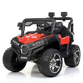 Дитячий електромобіль джип Bugatti M 4198EBLR-3 (MP3, SD карта, USB, мотори 4x25W, акум.12V9AH), фото 4
