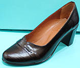 Туфлі жіночі шкіряні на підборах від виробника модель КС154, фото 2