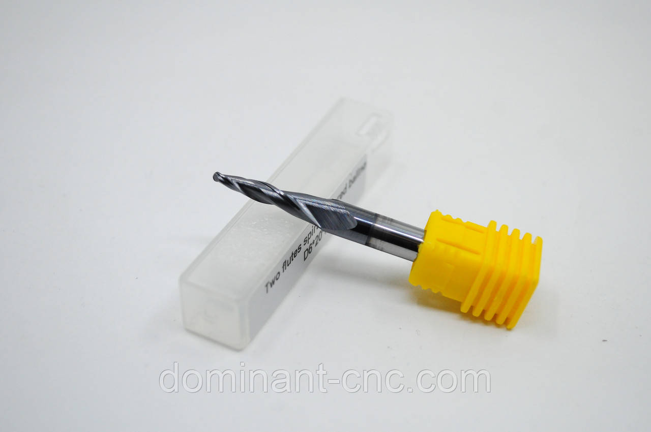 Фреза конусна укорочена 1.0*20C*6D*50L