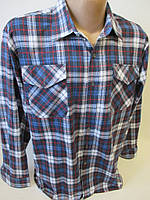 Теплі чоловічі сорочки на ґудзиках байові