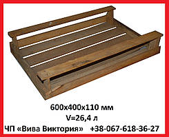 Ящик дерев'яний цитрусовий 600х400х110 мм, V = 26,4 л