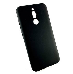Чехол для Xiaomi Redmi 8 накладка противоударный Soft Touch черный, фото 1