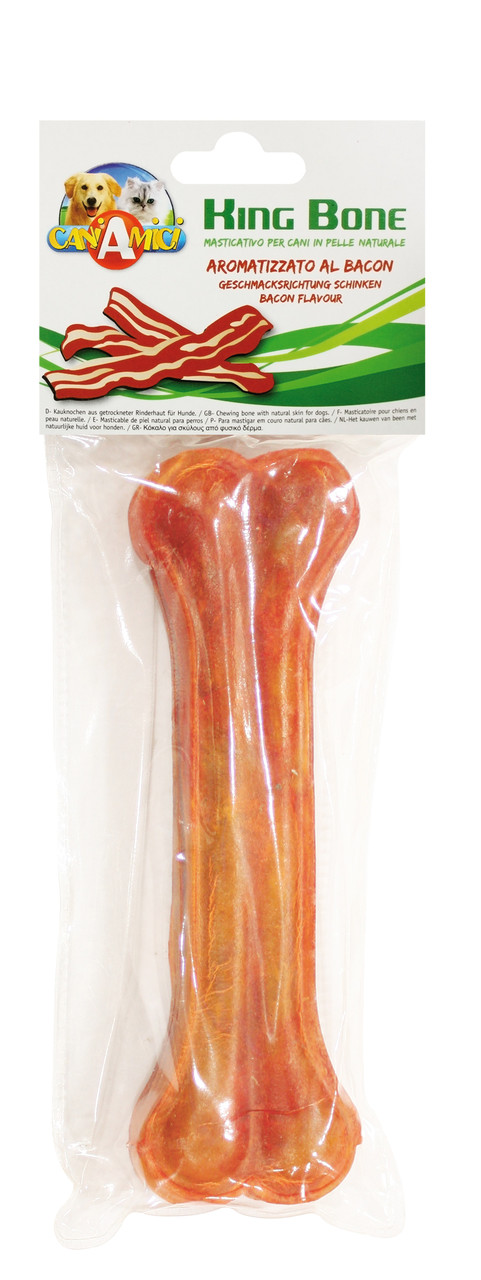 Ласощі для собак кістка зі смаком бекону 32 см Croci King Bone Bacon 1 шт/уп