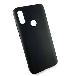Чохол для Xiaomi Redmi 7 накладка силіконовий бампер протиударний Soft Touch чорний, фото 1