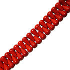 Намистини Краплі Малі Круглі з Боковим Отвором, Колір Червоний, Розмір 11 мм, Рукоділля, Фурнітура Біжутерія, фото 4