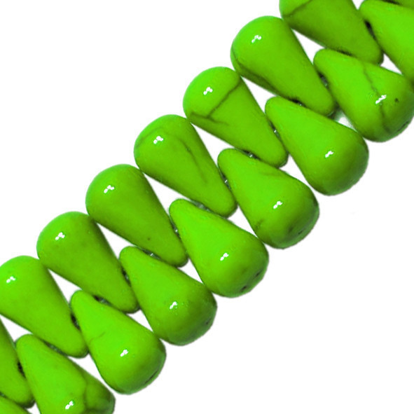 Намистини Краплі Малі Круглі з Боковим Отвором Салатові, Розмір 11 мм, Рукоділля, Фурнітура Біжутерія, фото 1