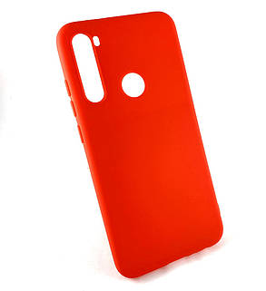 Чехол для Xiaomi Redmi Note 8 накладка бампер противоударный Soft Touch красный, фото 1