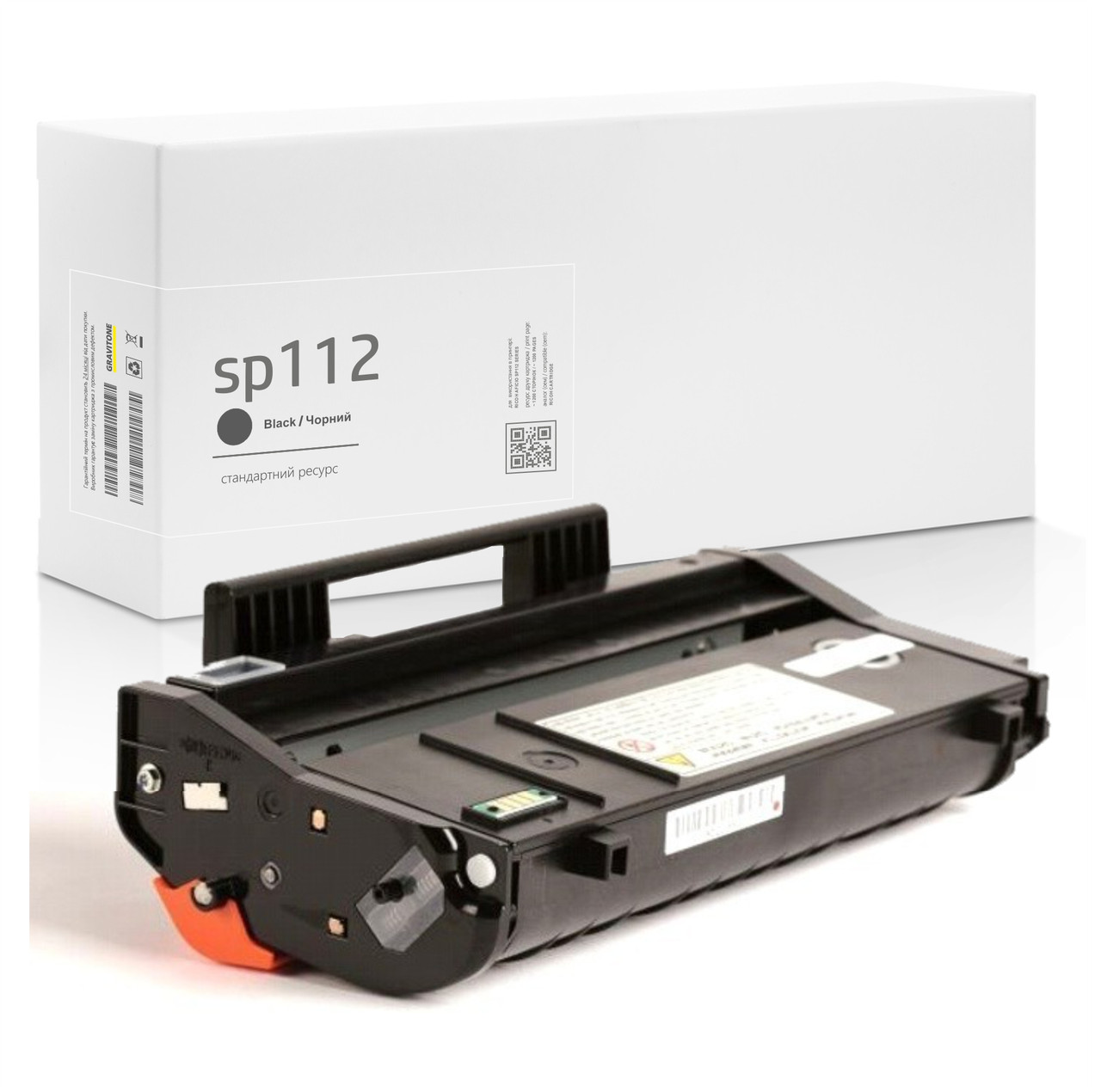 Картридж совместимый Ricoh Aficio SP112 (SP 112SU, SP 112SF), 1.200 стр., аналог от Gravitone (GTR-SP-112-BK), фото 1