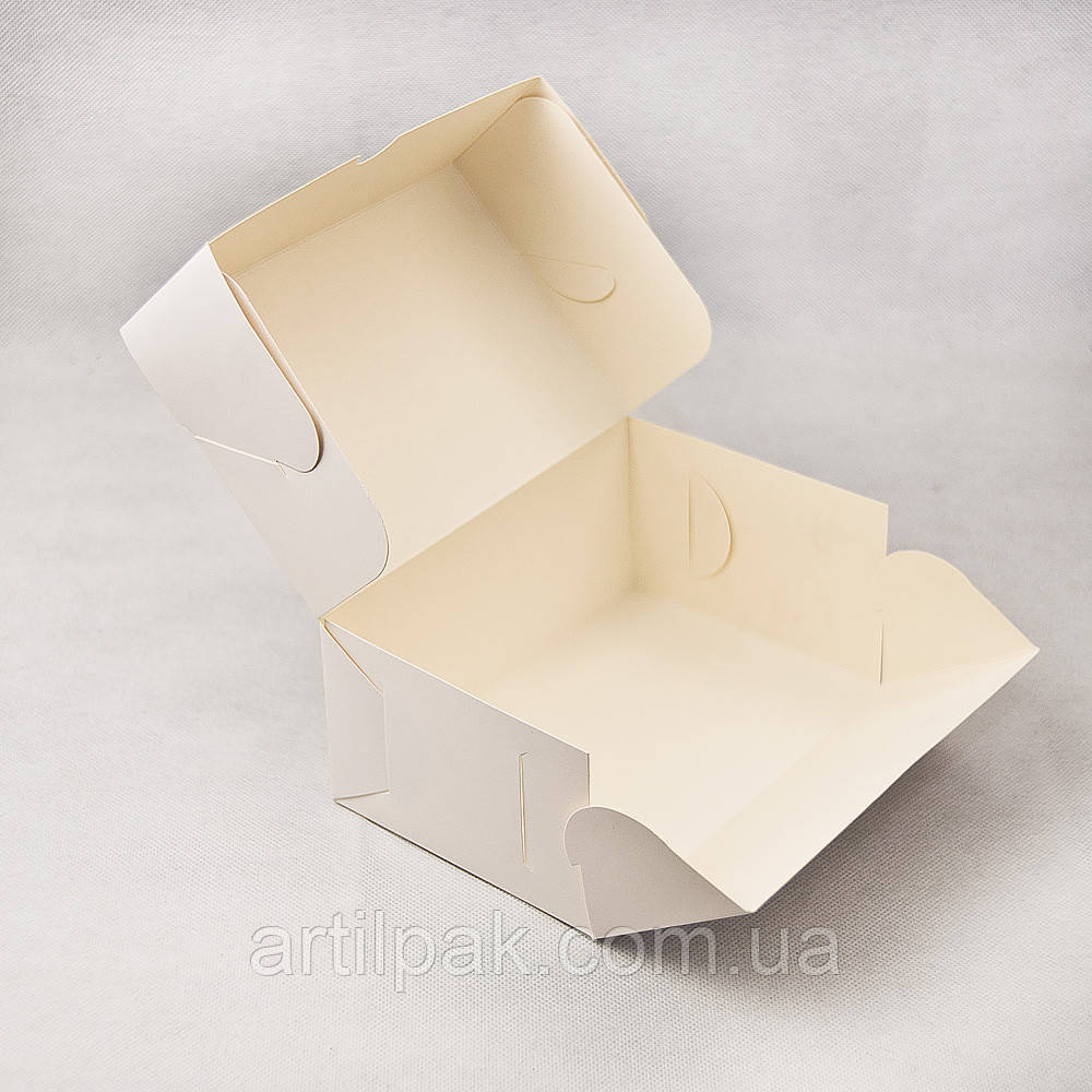 Коробка для десертов и капкейков Белая/Ланч бокс белый 180*120*80 - фото 2 - id-p348771046