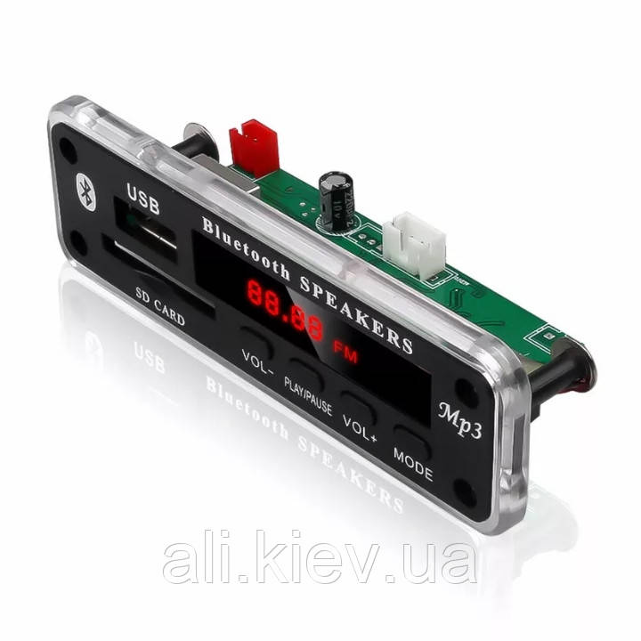 Бездротовий Bluetooth 12V MP3 Декодер WMA Аудіомодуль Підтримка USB, SD AUX FM Мю аудіо центр, авто, колонка бт