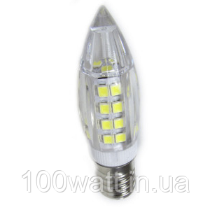 Лампа світлодіодна LED E14 6000K 7W свічки міні ST 726