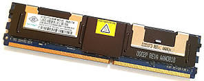 Серверная оперативная память Nanya FBD DDR2 2Gb 800MHz 6400 CL5 ECC 2R4 (NT2GT72U4NB1BD-2C) Б/У