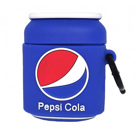 Чохол для навушників Apple AirPods Alitek Pepsi (Пепсі-кола) + карабін, фото 2