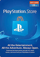 $25 (USA) для Playstation Network (Америка, PlayStation US Store, PSN)