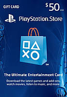 $50 (USA) для Playstation Network (Америка, PlayStation US Store, PSN)