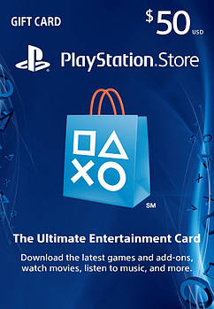 $50 (USA) для Playstation Network (Америка, PlayStation US Store, PSN)