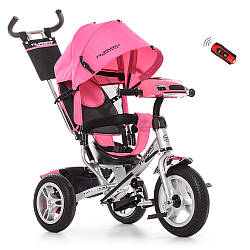 Велосипед-коляска дитячий триколісний Turbo Trike M 3115HA-10R рожевий
