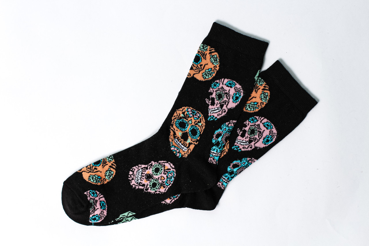 Шкарпетки Crazy Llama`s Черепа з візерунків, One size (37-42)