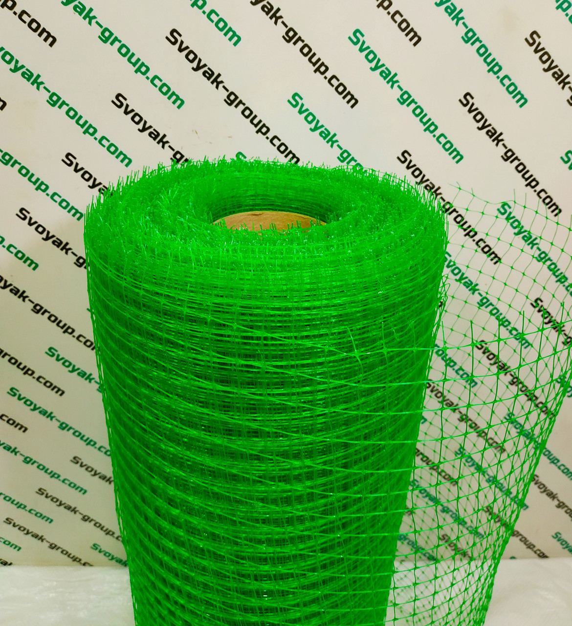 Сітка вольерная пластикова 0,5х100 м,осередок 12х14 мм (чорна,зелена)., фото 1