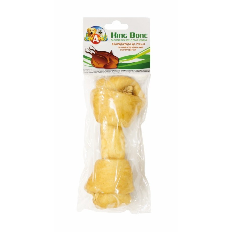 Ласощі для собак кістка вузлова з смаком курки 15 см Croci KingBone Buffalo Chicken